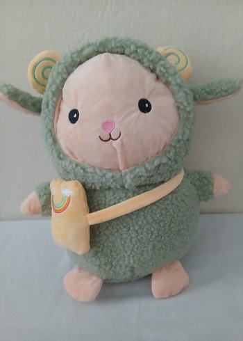 Pastel Gri Peluş Oyuncak Koyun - Görsel 5