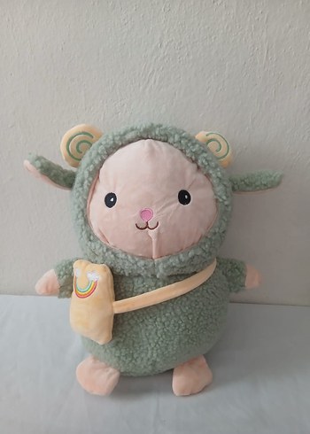 Pastel Gri Peluş Oyuncak Koyun - Görsel 6