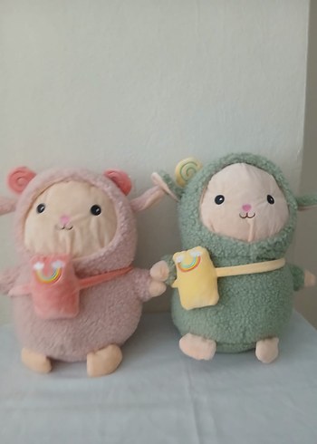 Pastel Gri Peluş Oyuncak Koyun - Görsel 9