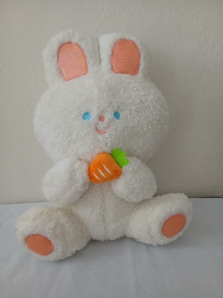Beyaz Peluş Tavşan Oyuncak - Görsel 3