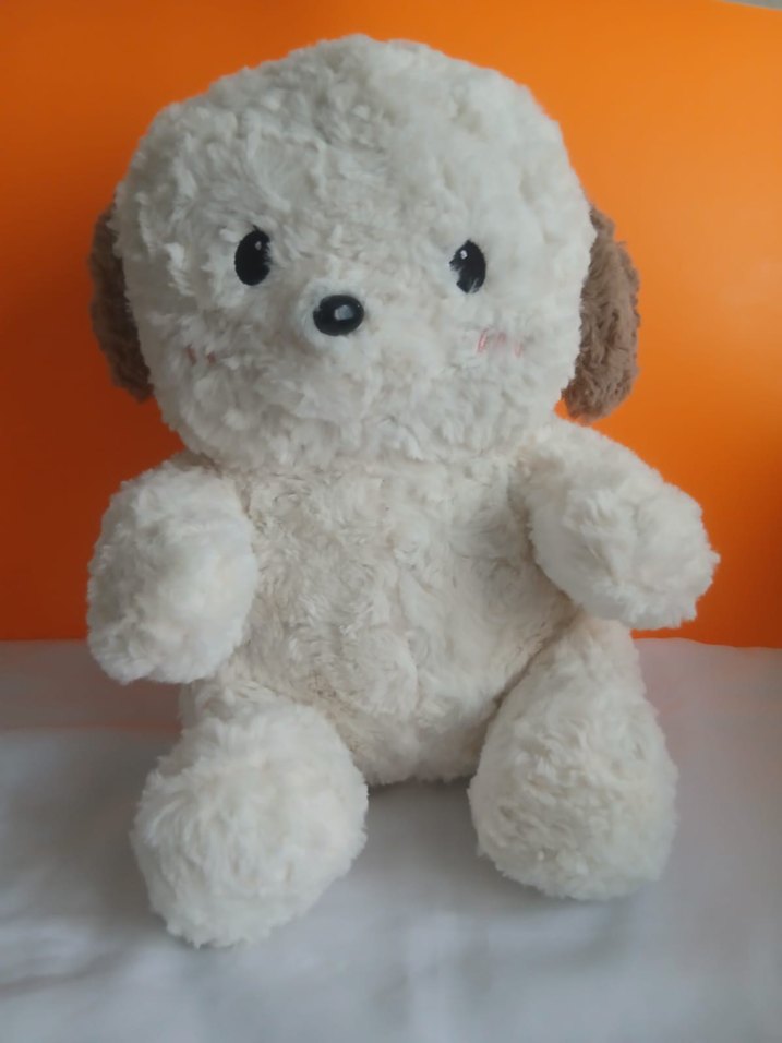 Beyaz Peluş Oyuncak Köpek - Görsel 5