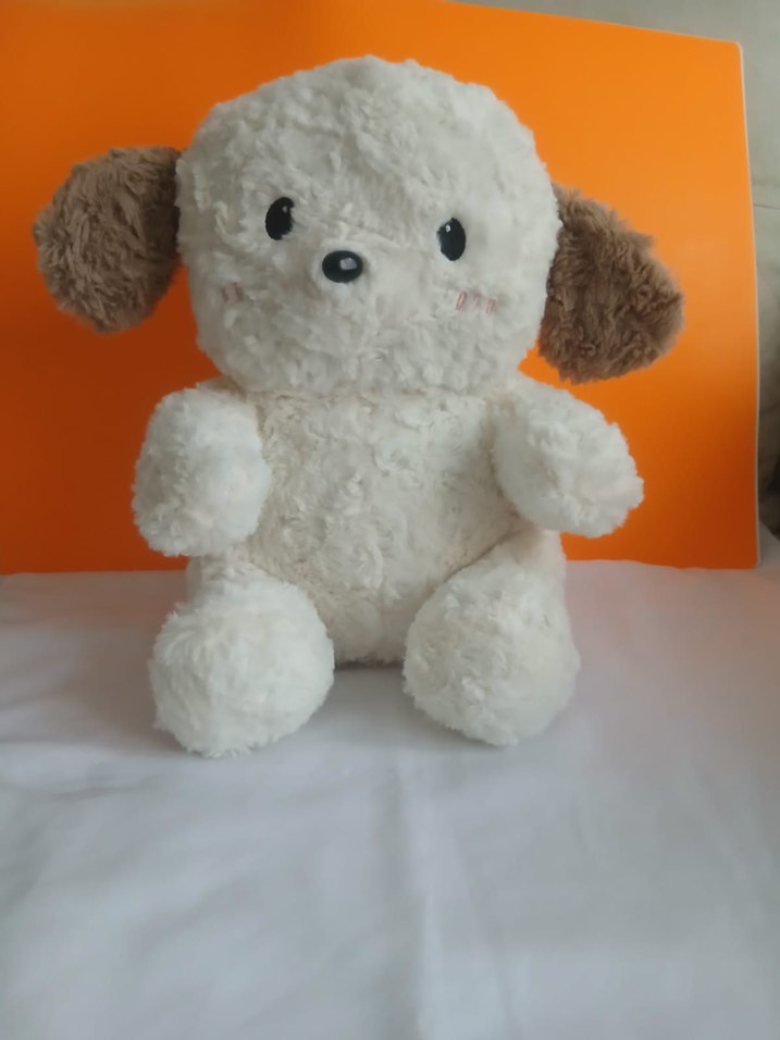 Beyaz Peluş Oyuncak Köpek - Görsel 2