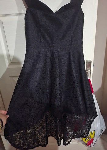 Siyah Özel Dikim Abiye - Görsel 3