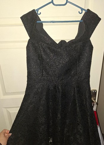 Siyah Özel Dikim Abiye - Görsel 2