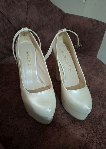 Sedef Rengi Yüksek Topuklu Ayakkabı ( Nikah - Düğün) - Görsel 2