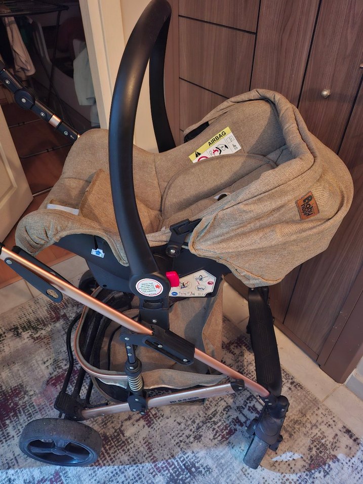 Babyhope Çift Yönlü Travel Sistem Bebek Arabası - Görsel 2