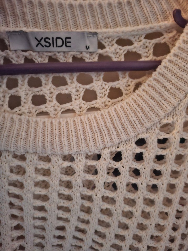 Bej Triko Kadın Kazak Uzun Kollu - Görsel 2