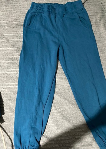 Zara Kadın Mavi Rahat Kesim Midi Eşofman