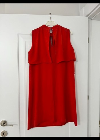 Kırmızı Kolsuz Mini Elbise - Görsel 3
