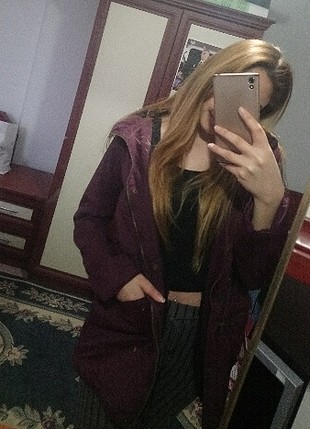 bordo kürk kaban