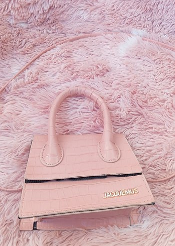 Jacquemus Jacquemus Pembe Deri Yılan Desenli Çanta