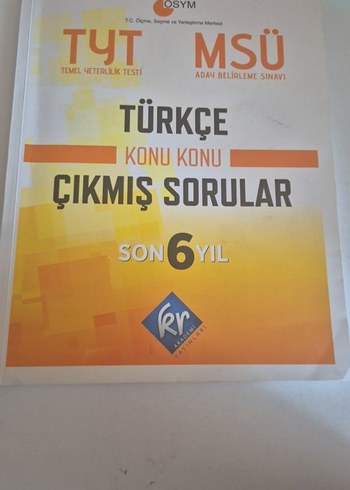 TYT MSÜ Türkçe Çıkmış Sorular Son 6 Yıl