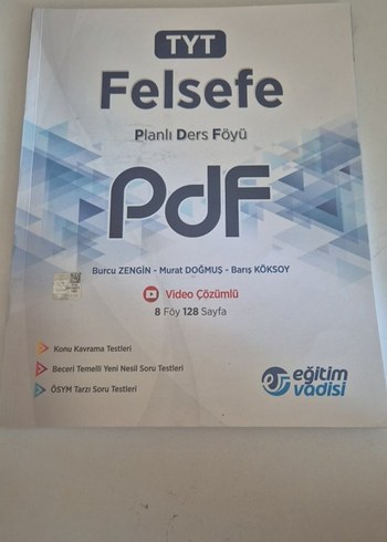 TYT Felsefe Planlı Ders Föyü PDF Kitap