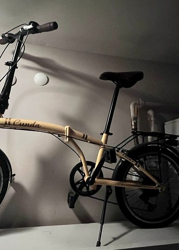 Bej iki Tekerlekli Bisiklet Katlanabilir - Görsel 2