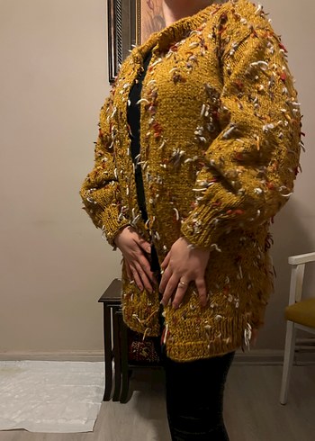  El Emeği Örgü Hırka  Tamamen Kendi Örgüm - Görsel 3