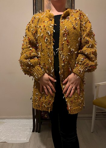  El Emeği Örgü Hırka  Tamamen Kendi Örgüm - Görsel 2