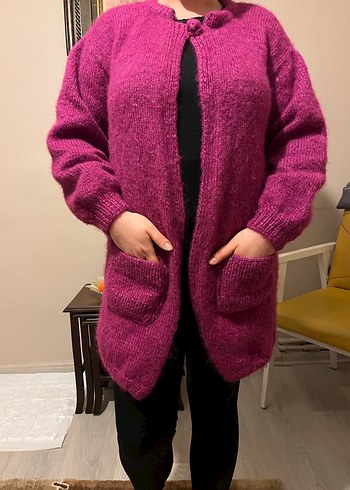  El Emeği Örgü Hırka  Tamamen Kendi Örgüm - Görsel 3