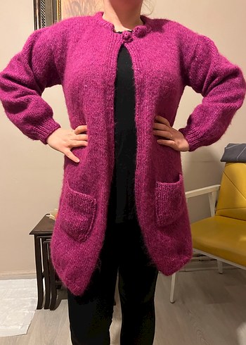  El Emeği Örgü Hırka  Tamamen Kendi Örgüm - Görsel 2