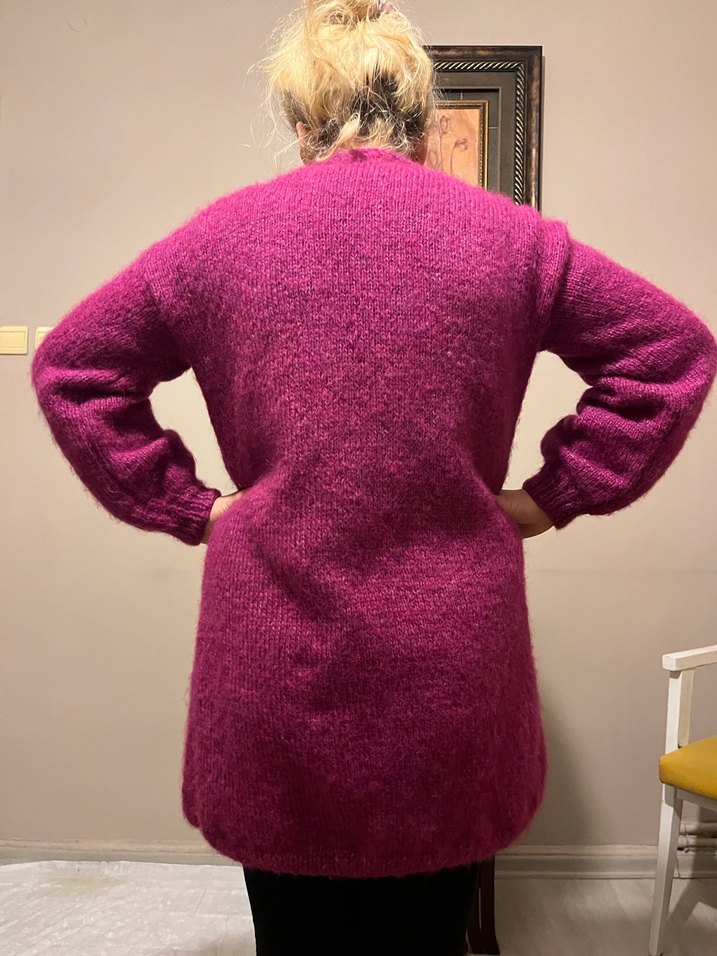  El Emeği Örgü Hırka  Tamamen Kendi Örgüm - Görsel 5