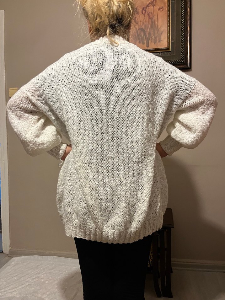  El Emeği Örgü Hırka  Tamamen Kendi Örgüm - Görsel 4