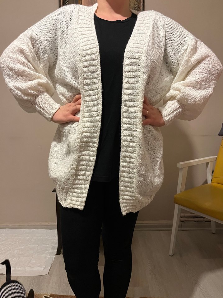  El Emeği Örgü Hırka  Tamamen Kendi Örgüm - Görsel 3