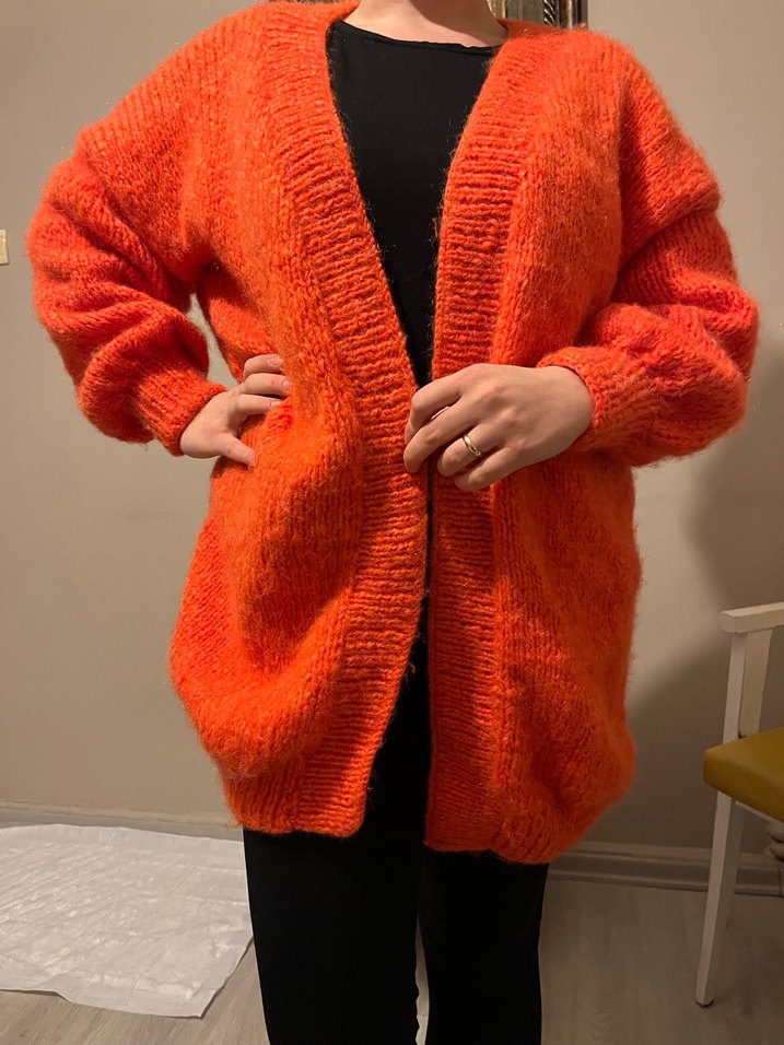  El Emeği Örgü Hırka  Tamamen Kendi Örgüm - Görsel 2