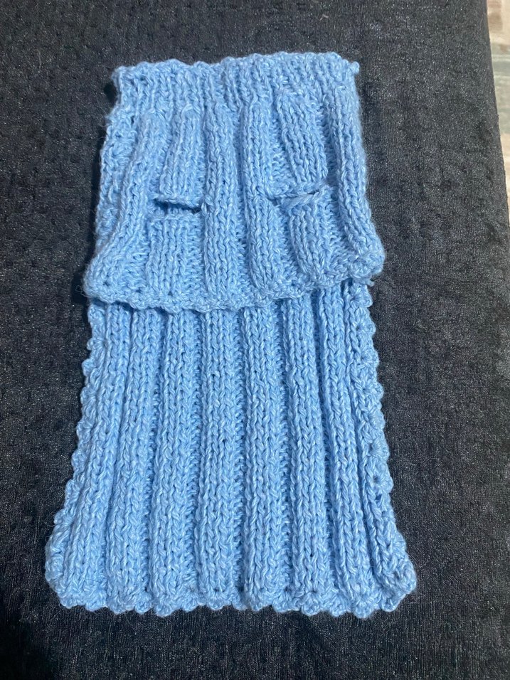 Mavi Renk Örgü Köpek Kazağı - Görsel 5