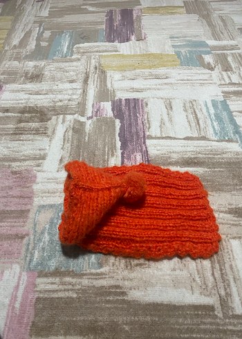 Turuncu  Desenli Örgü Köpek Kıyafeti - Görsel 6