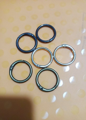 10 adet yaylı çanta halkası