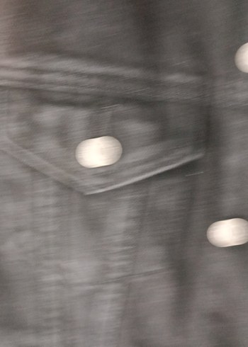 34 Beden Siyah Düğmeli Kadın Denim Ceket