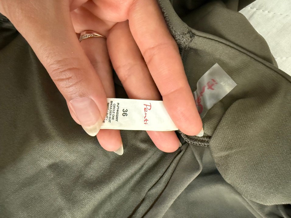 Kemer Detaylı Haki Kadın Mayo - Görsel 3