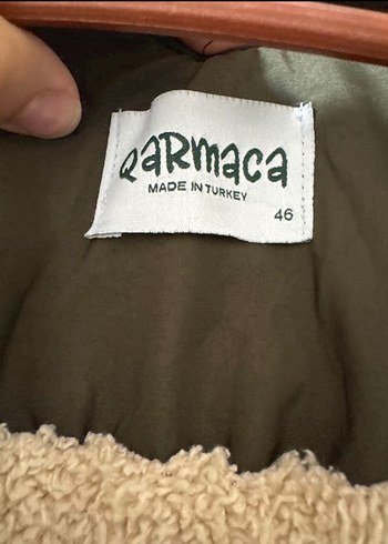 Diğer Kadın Haki Uzun Suni Kürklü Kaban