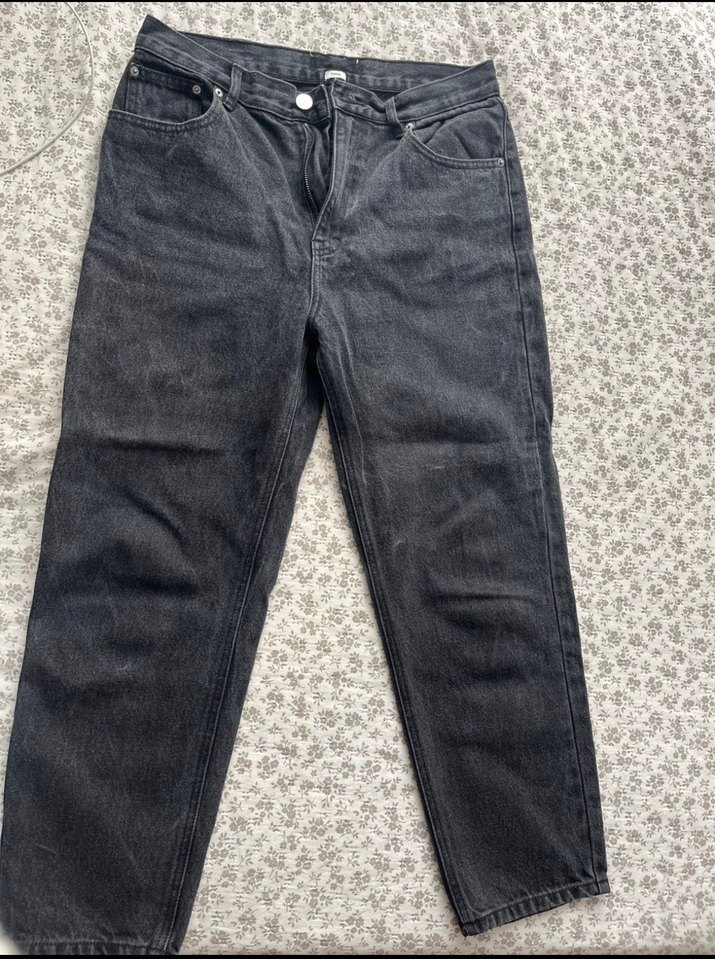 Pull Bear Gri Loose Fit Kadın Kot Pantolon - Görsel 2