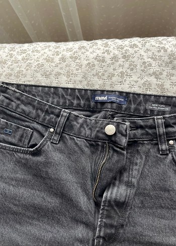 Mavi Gri Midi Boy Kadın Denim Pantolon - Görsel 2