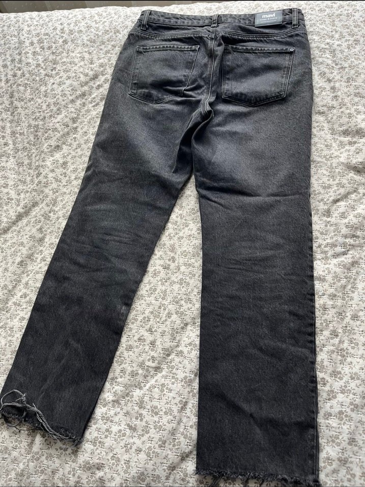 Mavi Gri Midi Boy Kadın Denim Pantolon - Görsel 4