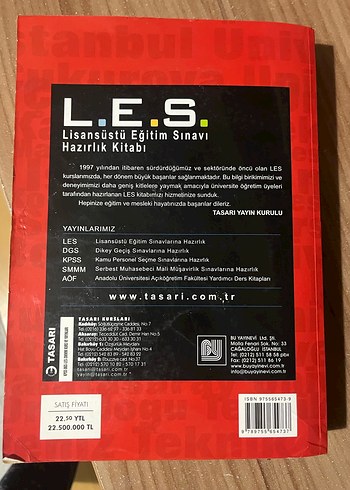 LES Lisansüstü Eğitim Sınavı Hazırlık Kitabı 2005 - Görsel 2