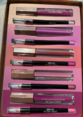 Paris Hilton Pastel Pembe Dudak Kontür Kiti - Görsel 5