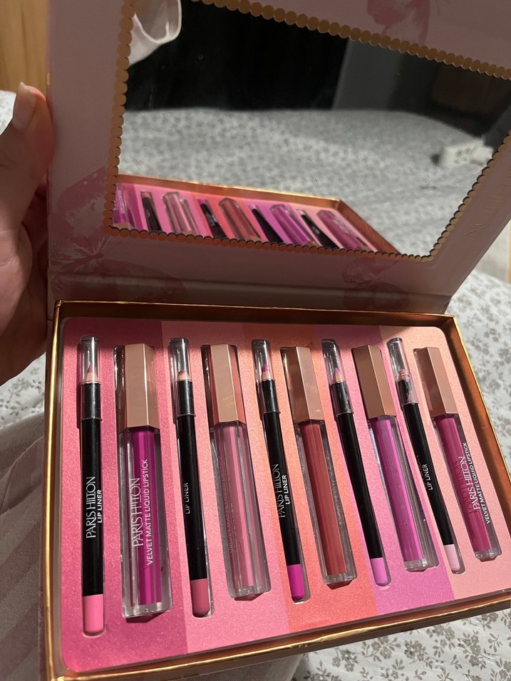 Paris Hilton Pastel Pembe Dudak Kontür Kiti - Görsel 4