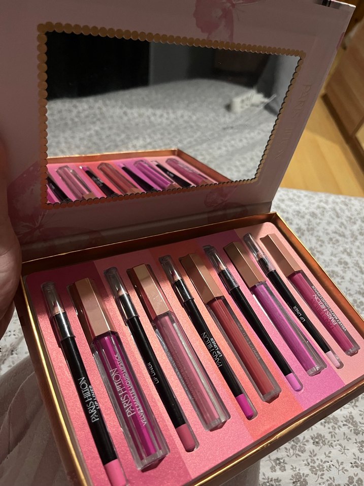 Paris Hilton Pastel Pembe Dudak Kontür Kiti - Görsel 3