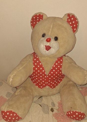 Renkli Detaylı Kahverengi Peluş Ayıcık - Görsel 2