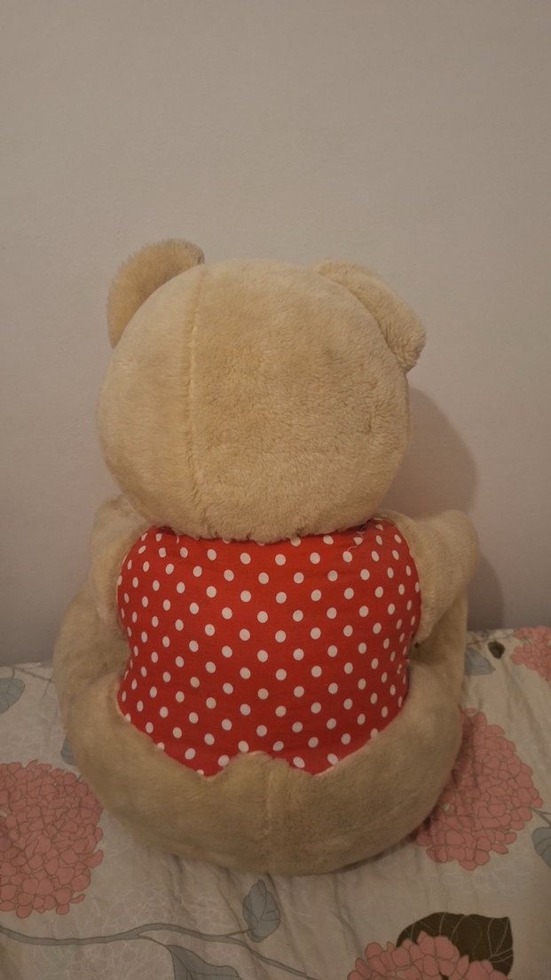 Renkli Detaylı Kahverengi Peluş Ayıcık - Görsel 3