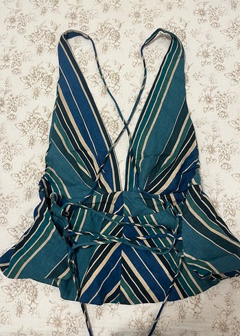 Zara Sırtı dekolteli top
