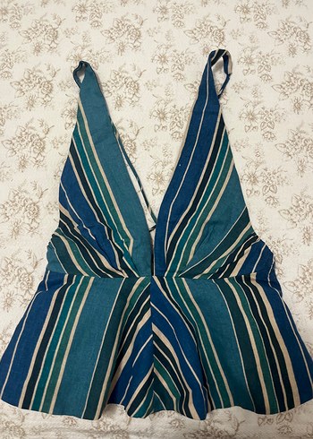Zara Sırtı dekolteli top
