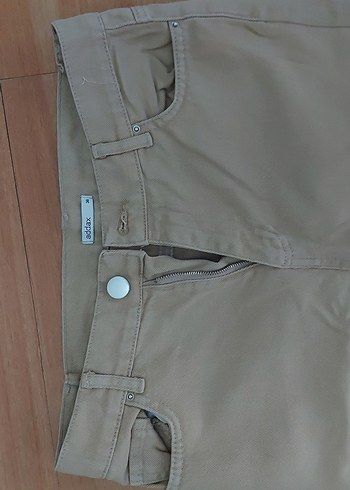 Addax Bej Midi Boy Regular Fit Kot Pantolon