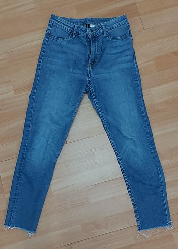 Parlak Mavi Kadın Denim Jean