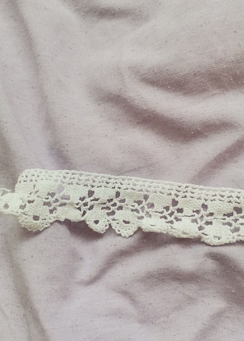 Bohem Tarzı Beyaz Dantel Şerit 43 cm