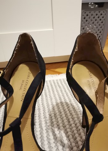 38 Beden siyah Renk Zara Klasik Siyah Topuklu Kadın Ayakkabı