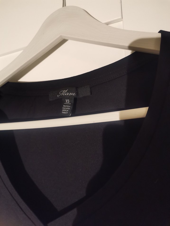 Mavi Marka Basic Siyah V Yaka Kısa Kollu Kadın Tshirt - Görsel 2