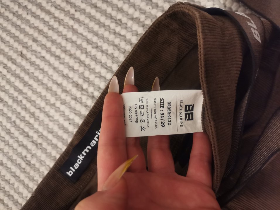 Kahverengi Kadife Kemerli Kadın Pantolon - Görsel 3