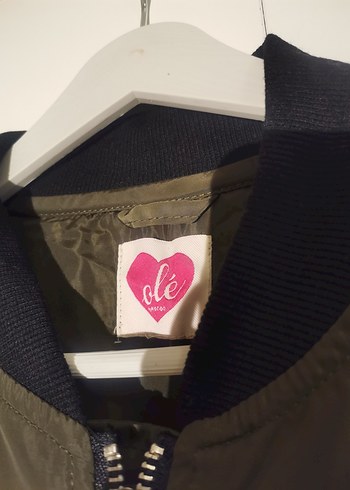 Koton Marka Haki Renk Baskılı Fermuarlı Ceket - Görsel 3